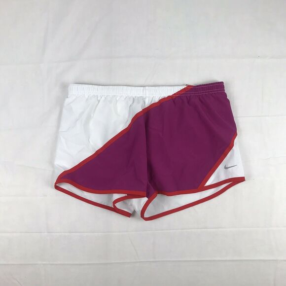 nike running shorts pink‎ white Red size med womens - Picture 2 of 11